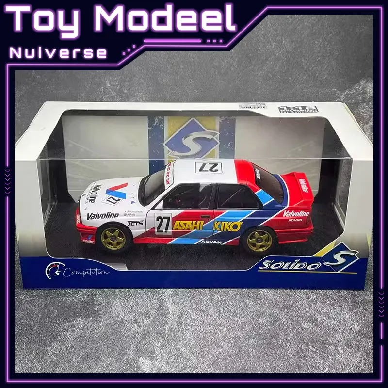 

Solido 1/18 BMW M3 #27 JTCC 1986 with Two Open Doors Diecast Vehicle Model Limited Edition Static New Collection Cars Boy Gifts