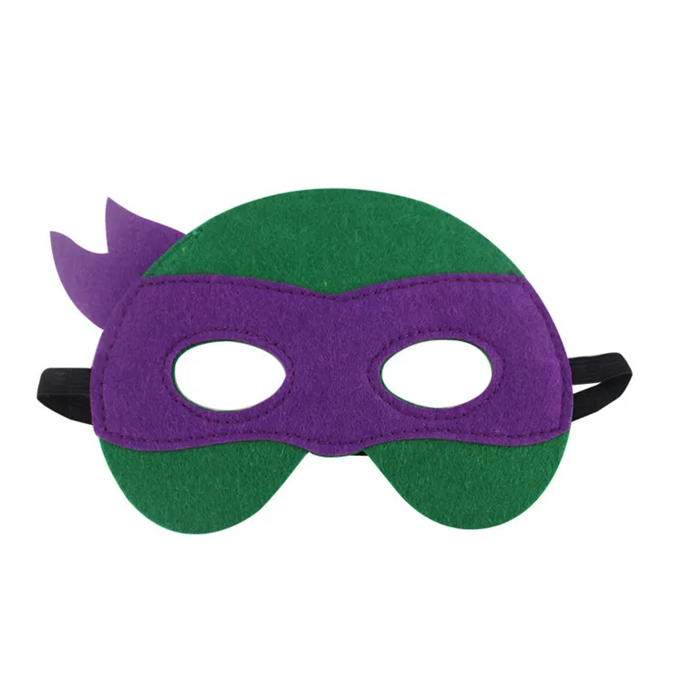 Hot 4Pcs Teenage Mutant Ninja Turtles Mask Party Decoration Set Birthday Gift Party Cool Accessories Favorite Ornament for Boys