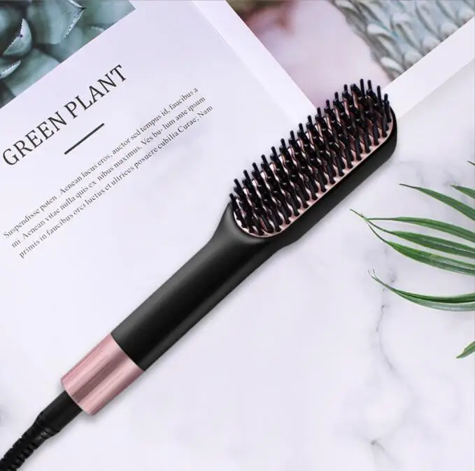 beard hair straightener multifunctional Hair Straightening Comb Hair Curler Fast Heating Styling Tools