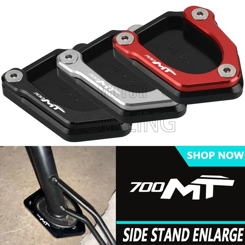 

Motorcycle Accessories Side Stand Extension Pad Kickstand Enlarger Plate For CFMOTO CF MOTO 700MT 700 MT MT700 2024 2025 2026