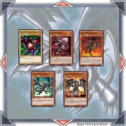 70 PCS Red Eyes Black Dragon Yugioh Card Game Deck Easy Play Not Original Master Duel Joey Wheeler Jonouchi Katsuya DIY Deck MD