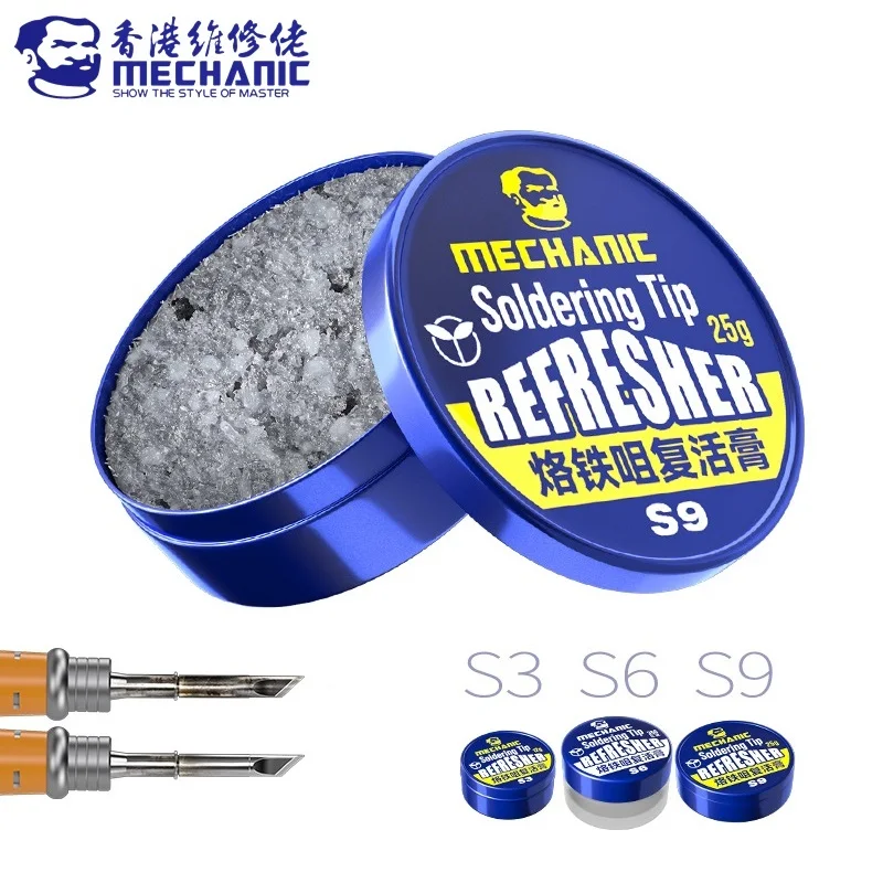 MECHANIC S Series Lead-Free Solder Iron Tip Refresher Environmental Clean Soldering Paste Welding Iron Head Resurrection Cream