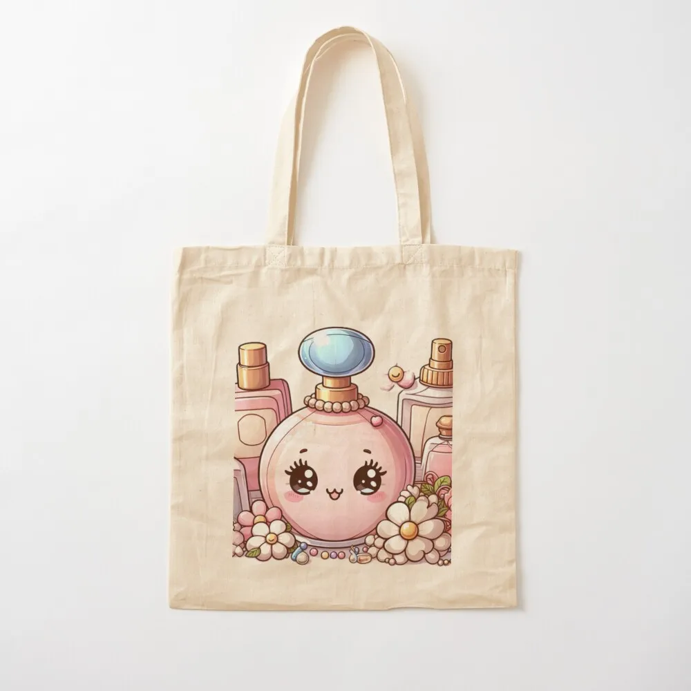 

Cute Cartoon Perfume Bottle Tote Bag