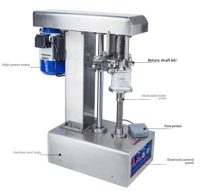 

Коммерческая электрическая машина для запайки банок, укупорщик жестяных/пластиковых/бумажных банок, запайщик алюминиевых крышек для упаковки напитков и пищевых продуктов
