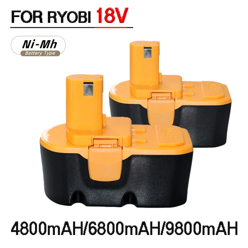 

P100 P101 for Ryobi 18V 4800mah/6800mah/9800mAh Replacement Battery Compatible ABP1801 ABP1803 BPP1820 Cordless Power Tools