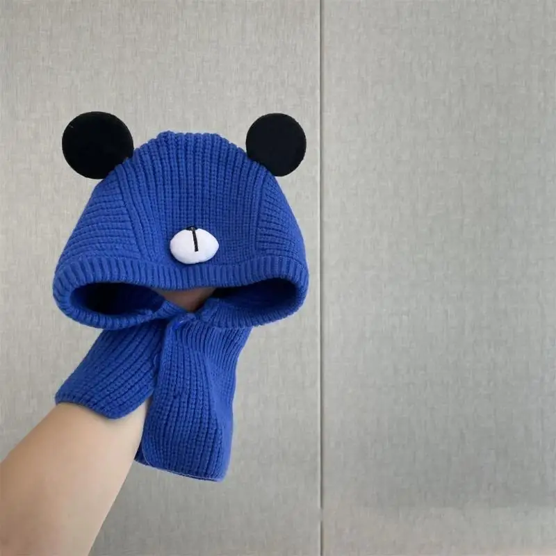 

F19F Beanie Hat Balaclava Hat Versatile for Baby Infants 2-8 Toddlers Baby Warm Hat for Outdoor Activities