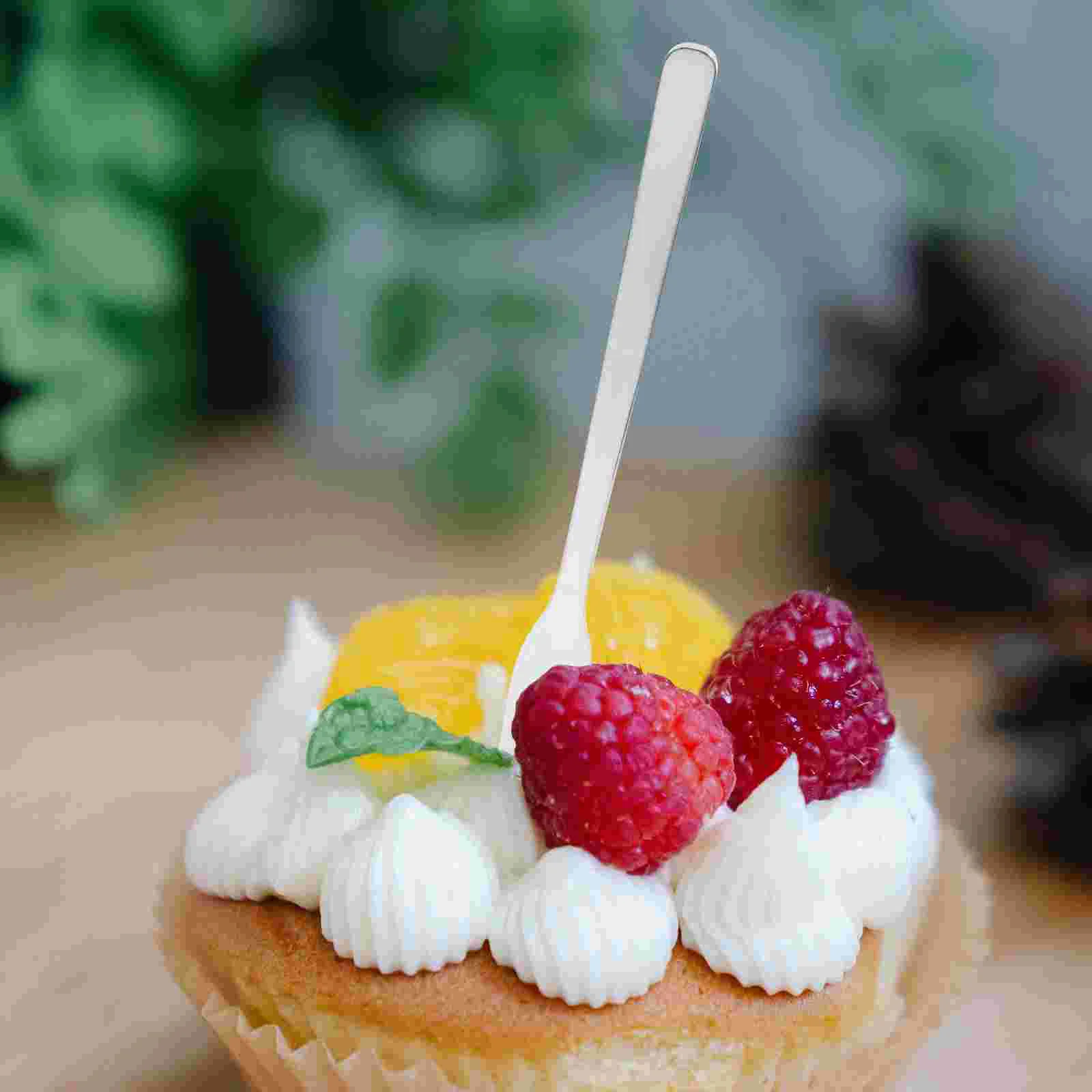 

8 Pcs Stainless Steel Fruit Fork Appetizer Forks Party Serving Utensils Small Dessert Cocktail Tableware Appetizers