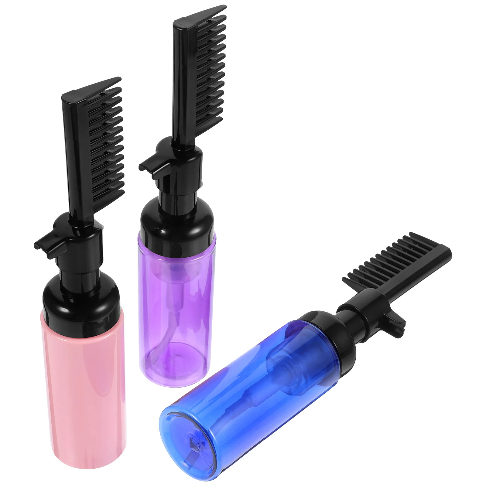 3 個の泡ボトル 60 ミリリットルコームポンプヘアカラー染料アプリケーター真空ツールサロン快適な使いやすい