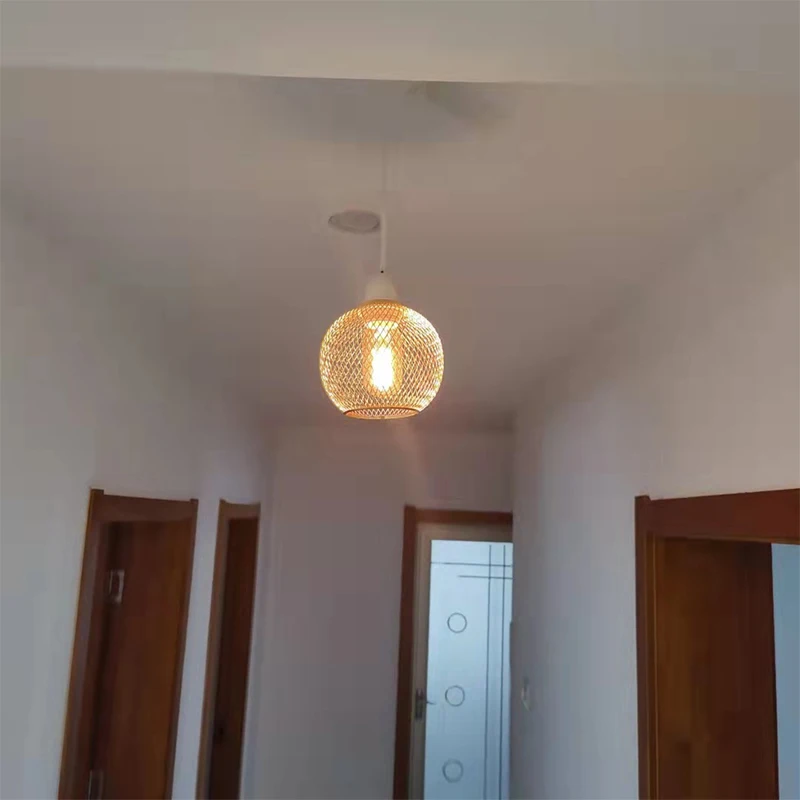 Hollow Out Metal Pendant Lamp Shade Cover Chandelier for Living Room Home Decoration