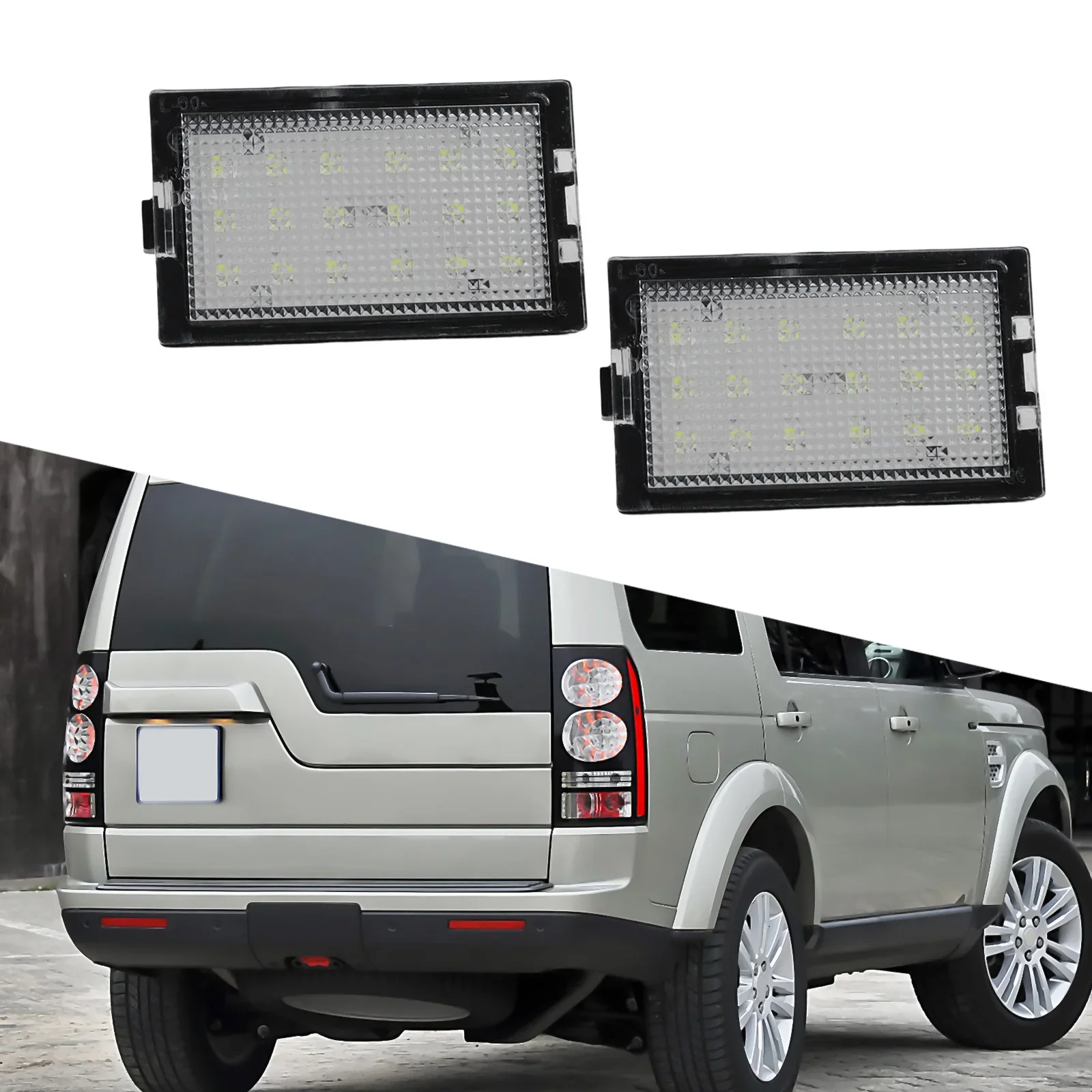 

Car Accessory As Shown In The Picture LED License Plate Light Easy Install LED License Plate Lamp Vehicle Lighting