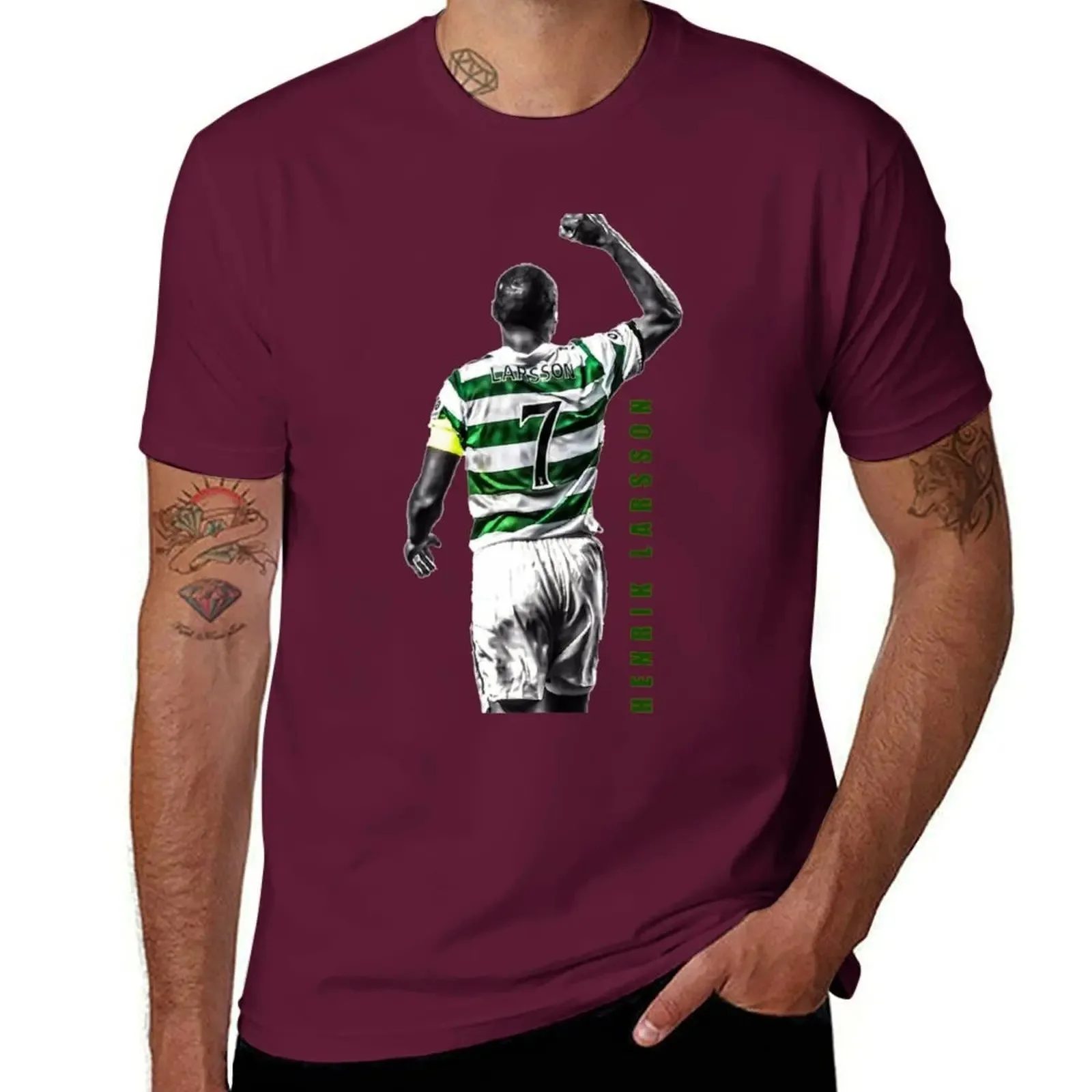 2024 FASHION Henrik Larsson Celtic Football Club Legend Artwork t-shirt ragazzi Animal Print for A Boy Plain Sweat Shirts Men