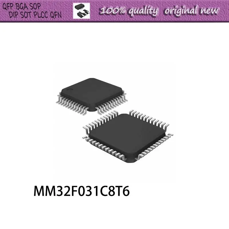 NEW  5PCS/LOT     MM32F031C8T6 MM32F031 C8T6  LQFP-48