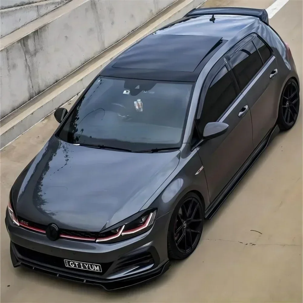 ماكستون نمط المصد الأمامي شفرة الفاصل الشفاه ل Volkswagen Golf 7 7.5 GTI GTD R R-Line 2013-2020 المصد الناشر سبويلر الحرس
