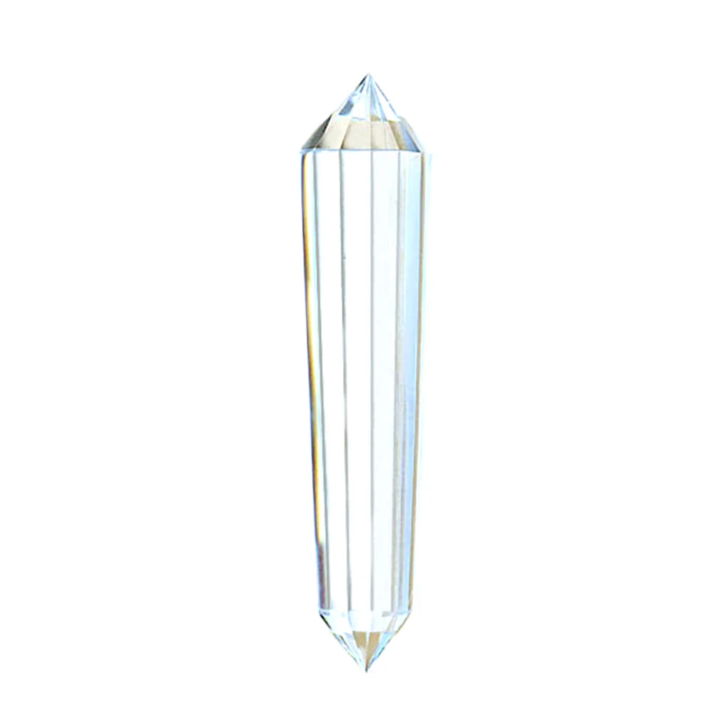 70-75mm Natural Clear Quartz 12 Sided Vogel Style Wand Point Inspired Spiritual Reiki Healing Crystal Wand Home Decoration Gift