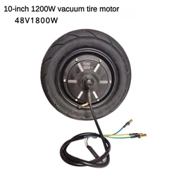 48V/1200W 1800W 10 inch 90/55 6 vacuum tire motor with widened tires for electric scooters,  vehicle accessories