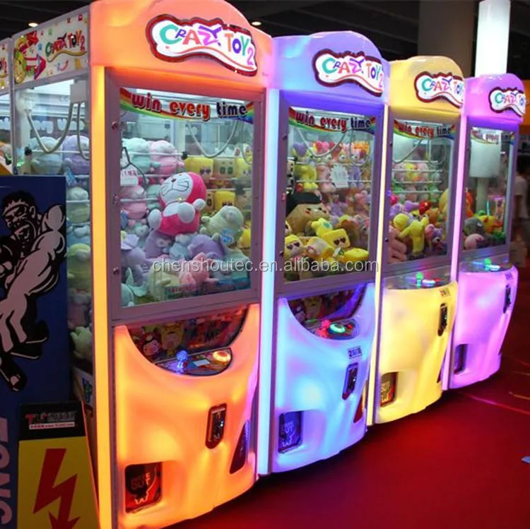 Mini Key Master Prize Gift Coin Operated Game Machine Doll Push Transparent Crane Claw Machine