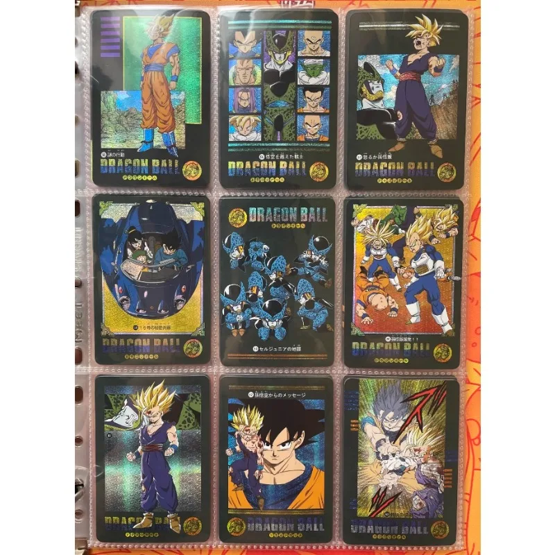 54pcs/set Dragon Ball Storm Majin Buu Chapter Self Made Refraction Flash Card Anime Classics Game Collection Cards Toy Gift