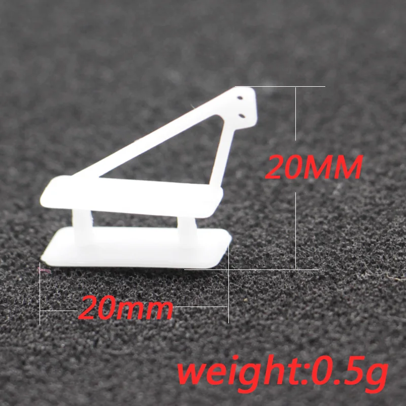 20PCS Sparkhobby Mini Light Nylon Triangle Rudder Angle 2 Hole DIY Indoor Electric Fixed wing Aircraft RC Model Accessories DIY