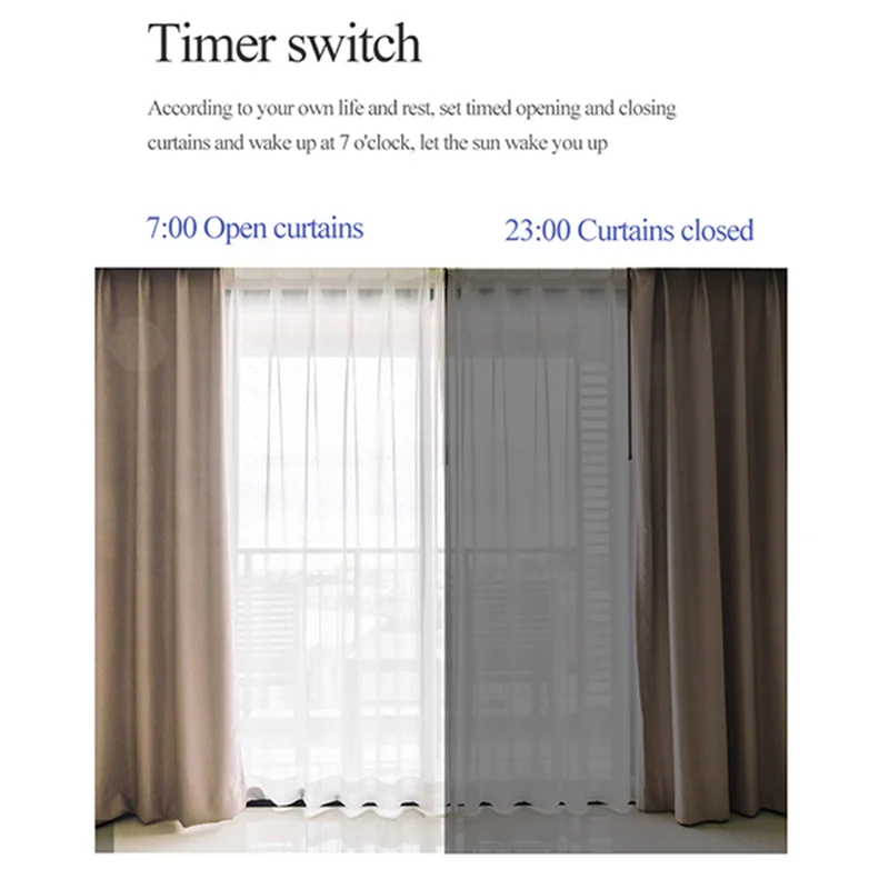 

Leading-Dual TUYA Smart Wifi Curtains Robot Roman Rod Track Automatic Curtain Opener Remote Control Curtain Motor Smart Life