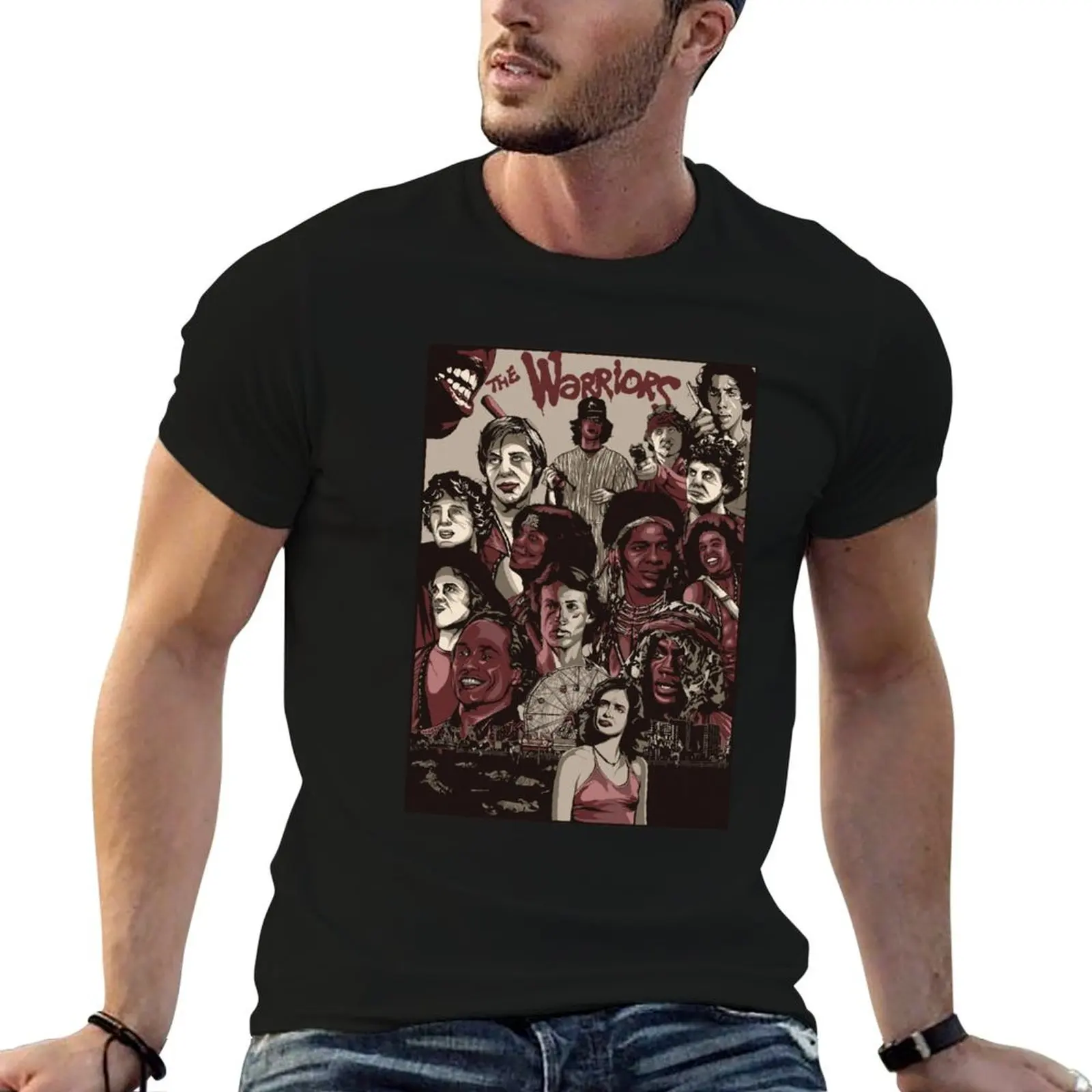 THE WARRIORS - POSTER T-Shirt Big and Tall Gym T-Shirt