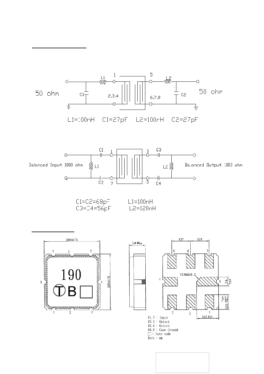 (2PCS) TB0190A 코드 190 새로운 정품 190MHz 패키지형 SMD SAW 필터 재고 있음