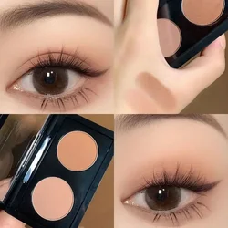 Double Color Eye Shadow Plate Daily Earth Color Light Advanced Sense Pure Desire Eyeshadow Makeup Lasting No Makeup Products