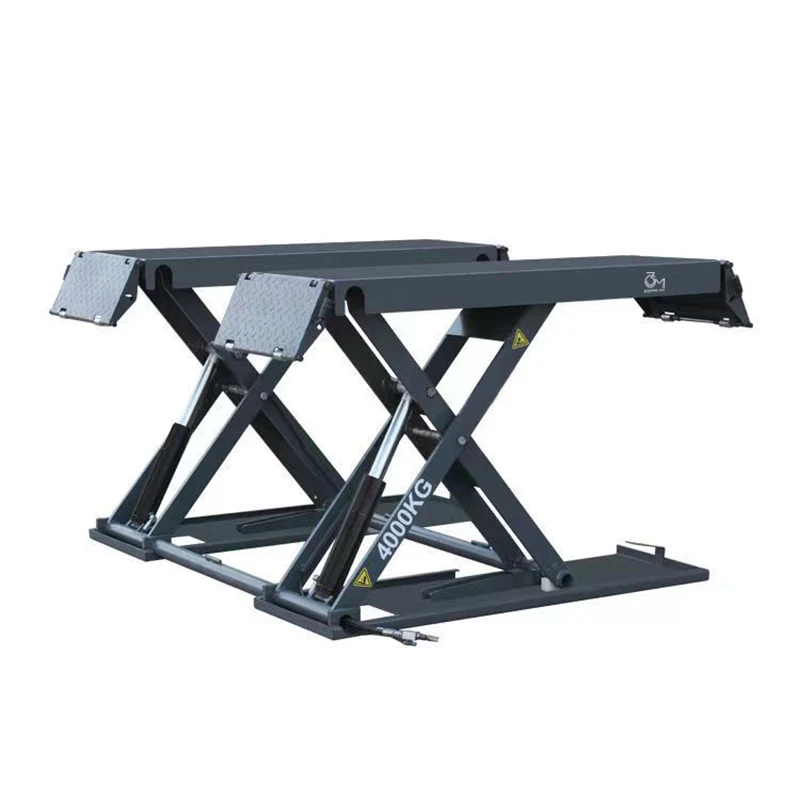 

Middile Rise Scissor Car Lift 1200mm 4Tons Portable Movable Automobile Hydraulic Scissor Lift