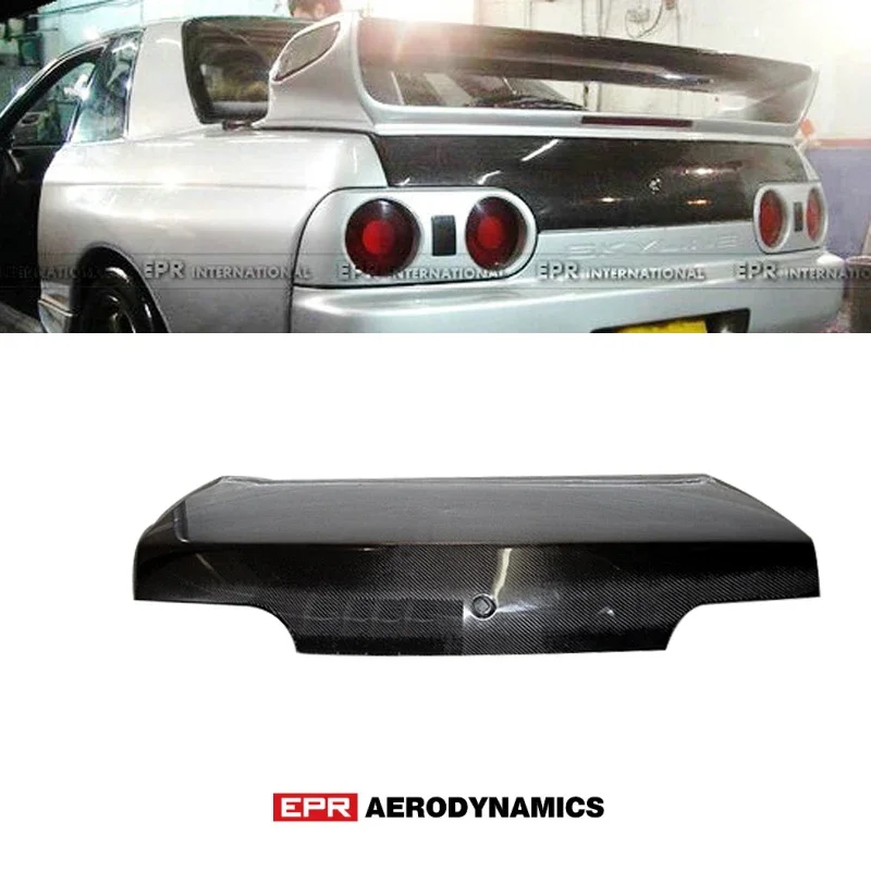 

For Nissan R32 Skyline GTR GTS OE Style Carbon Fiber Glossy Finished Rear Trunk Car accessories Body Exterior kits