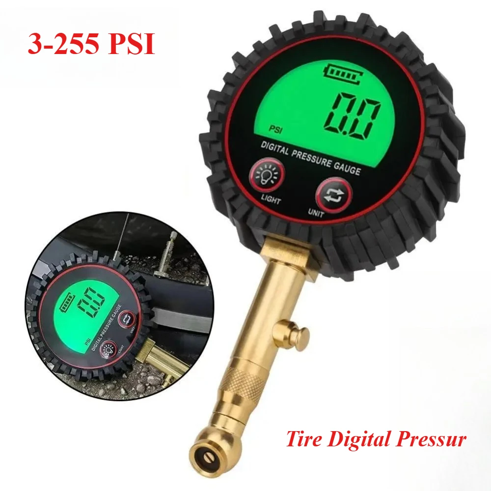 Tire Digital Pressure Gauge Testing Table Tire Monitoring Table Quick Pressure Measurement Deflated Tire Pressure