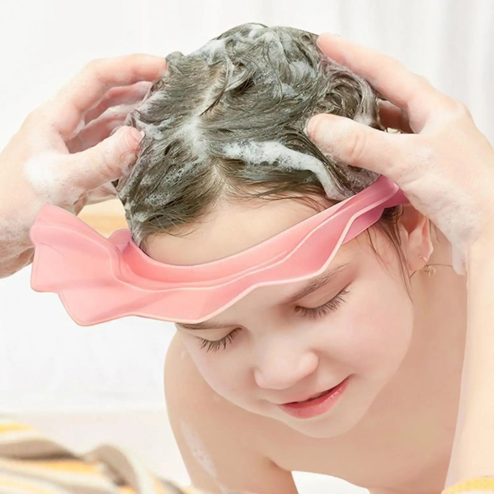 

Защитный козырек для мытья волос для малышей: мягкая регулируемая шапочка-козырек для душа и ванны для детей и малышей