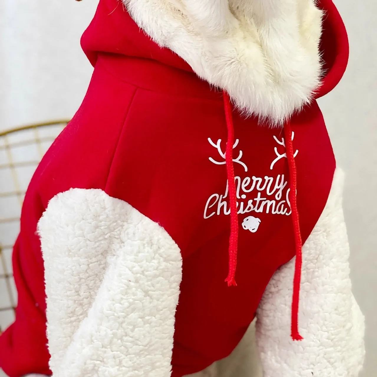 2025 Christmas Dog Clothes Hoodies Fleece Warm Sweatshirt Small Medium Large Dogs Jacket Clothing Pet Costume Dogs Clothes