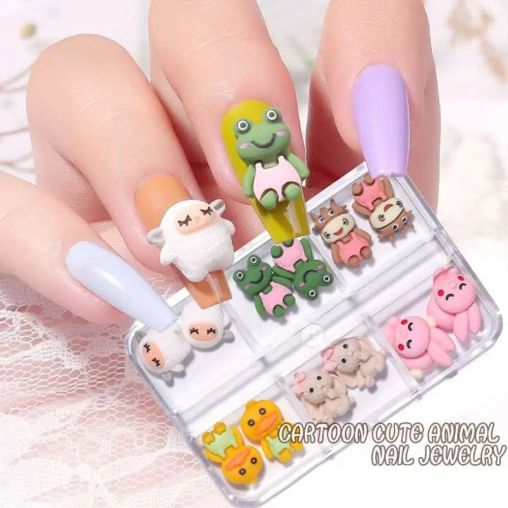 Bear DIY Manicure Accessories Animal Fashion Design Rabbit Nails Charms 3D Nail Decoration Nail Rhinestones Nail Art Jewelry