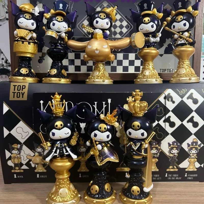 Sanrio Anime Figures Blind Box Kuromi Series Mystery Box Kuromi Chess Dolls Mystery Box Cute Room Ornaments Girl Christmas Gift