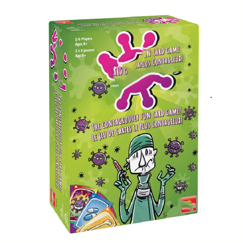 Virus Card Game Infects Fun Card Games Green Parent-Child Interactive Toys Family Gatherings Games Enhance Relationships