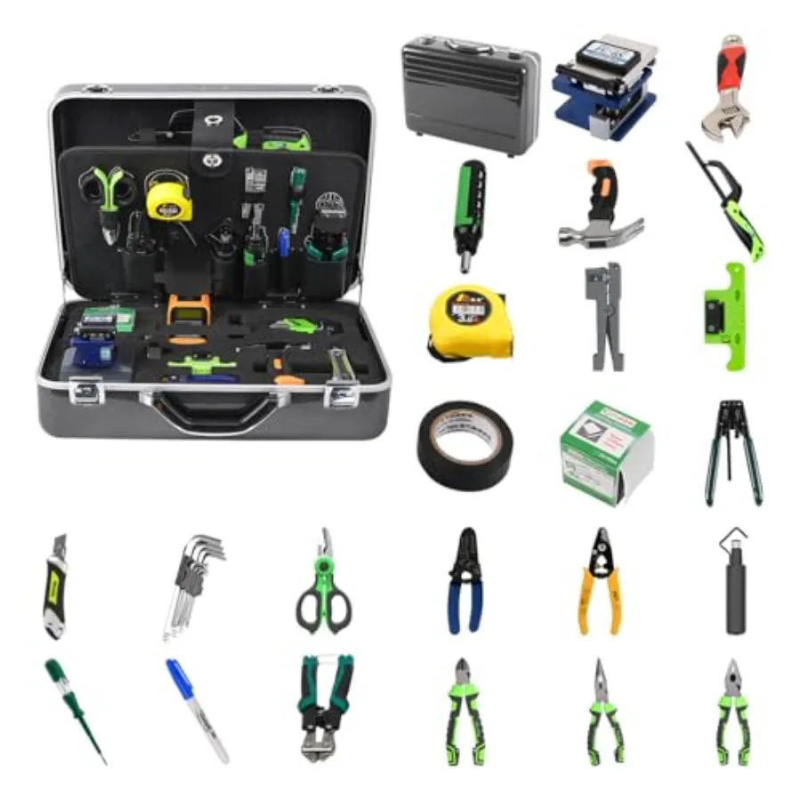

Fiber Optic Multifunctional ToolKit FTTH TFS-40D Fusion Splicing Assembly/Termination/Installation Tool Kit W/FC-6SOEM Cleaver