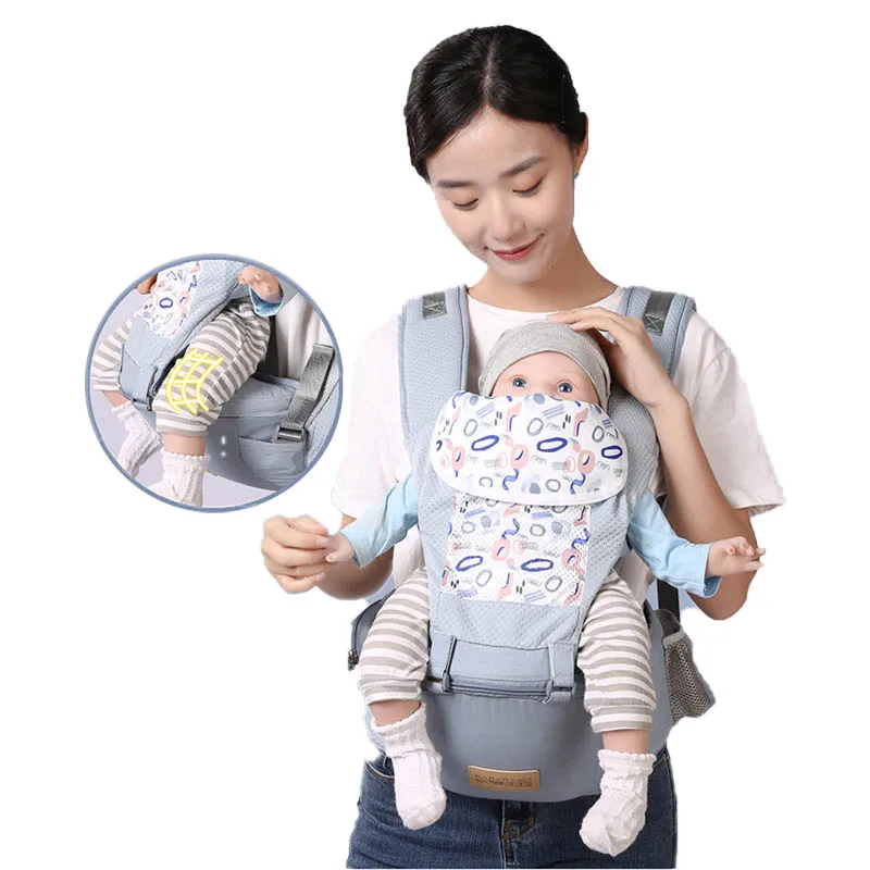 

Safer Ergonomic Baby Carrier Hip Seat Backpack 0-36 Months Newborn Multi-function Infant Sling Wrap Waist Stool Baby Kangaroo