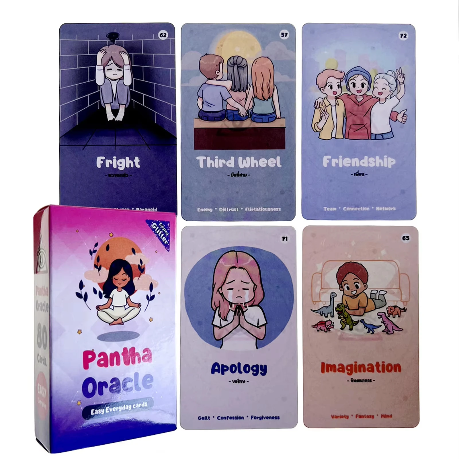 New English Card Deck Pantha Oracle Easy Everyday Cards Sample Figures Design For Friends Holiday Gift Entertainment Board Game