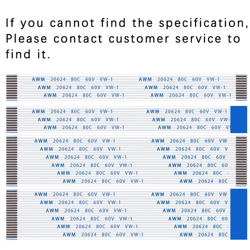Imagen 2 del producto 10 Uds FPC FFC cinta Cable plano Flexible 4/6/8/10/12/14/16/18/20/24/30/34/40/50/60P paso de Pin 0,5 MM 1,0 MM longitud del Cable tipo A