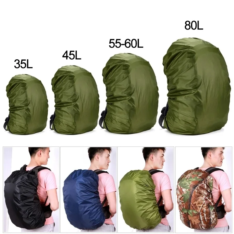 

35-80L Backpack Rain Cover Dustproof Cover for Back Bag Rainproof Cover for Camping Hiking Climbing Bag Raincover