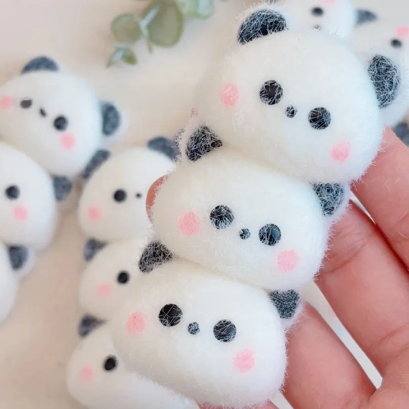 2025 Kawaii Taba Squishy Mini Cartoon Triple Plush Piglet Three Panda Bears Mochi Soft Anti-Stress Girl Gift Hand Relaxation Toy