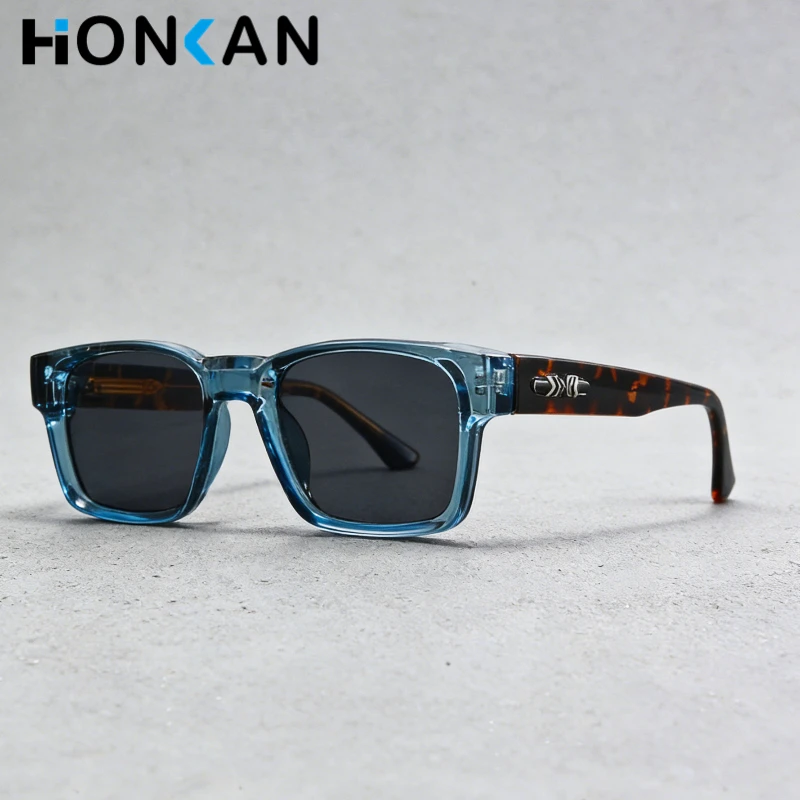 Nuevas gafas de sol UV400 avanzadas para hombre, monturas cuadradas gruesas, gafas de sol a la moda para hombre, gafas antiniebla, gafas de sol de calidad INS