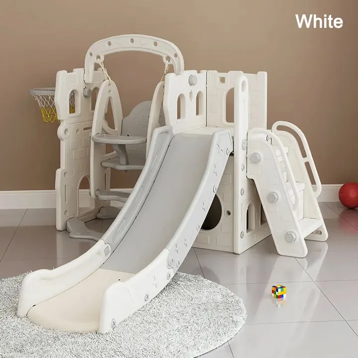 Home Indoor Outdoor Climbing Slide Combination Play House Children Slide Swing for Wholesale