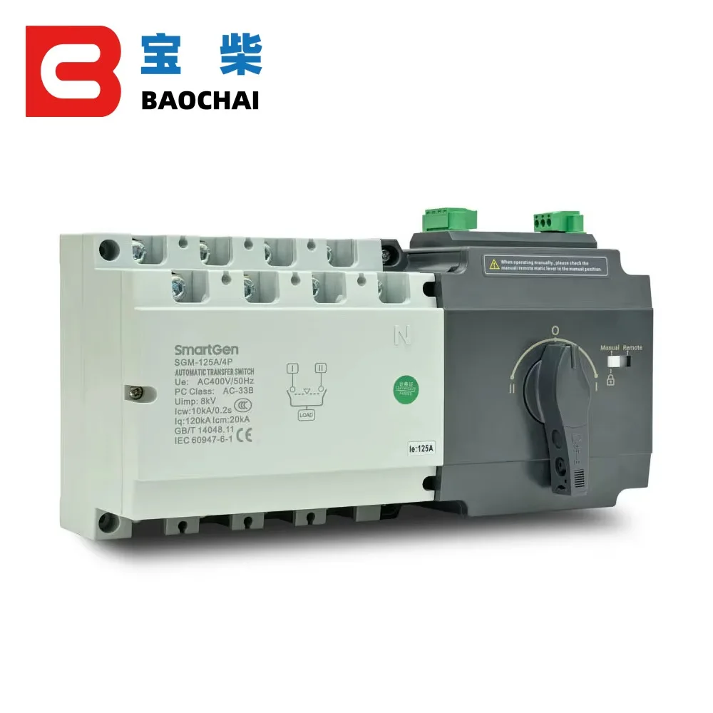 Dual power automatic transfer switch for SGM-80A/4P ATS generator set