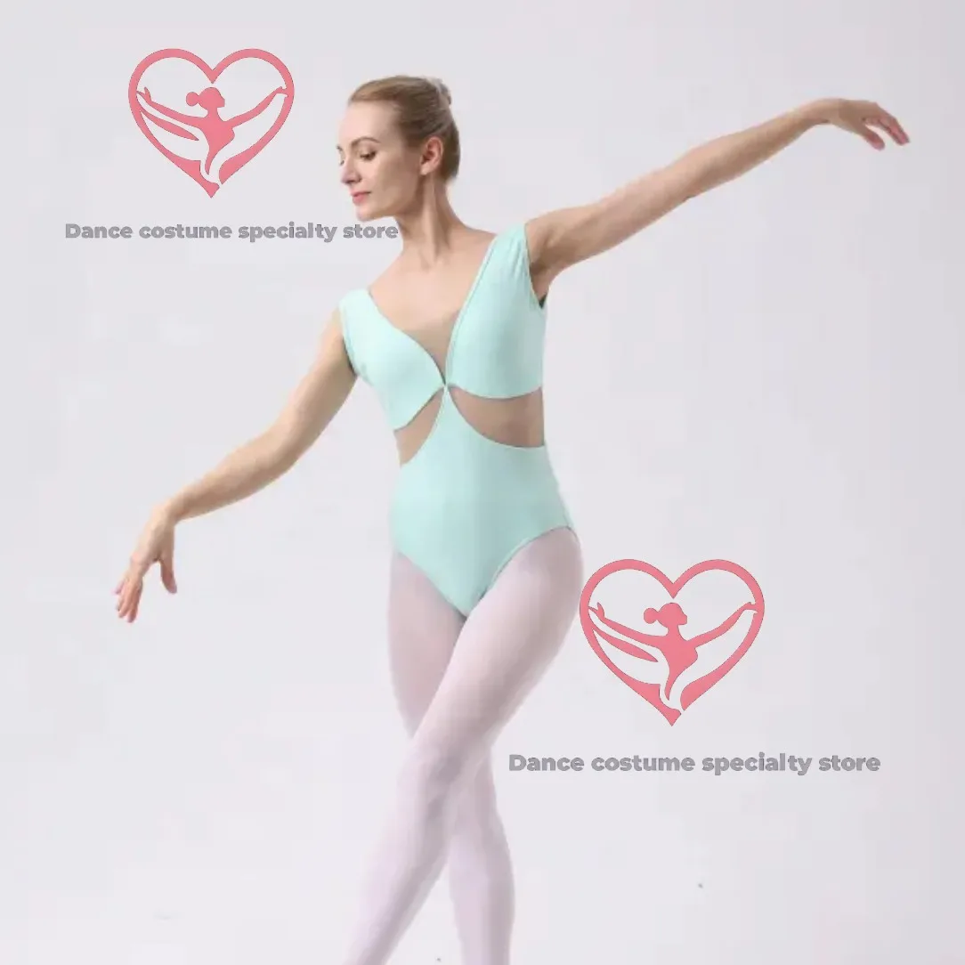 

Облегающий модный эластичный женский балетный купальник для тренировок по танцам