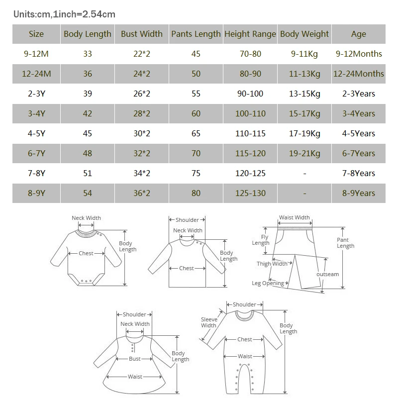 Fashion Solid Toddler Girl Pajamas Set Cotton Long Sleeve Warm Pajamas Pants 2 PCS Winter Pajamas for Kids 1-9 Years