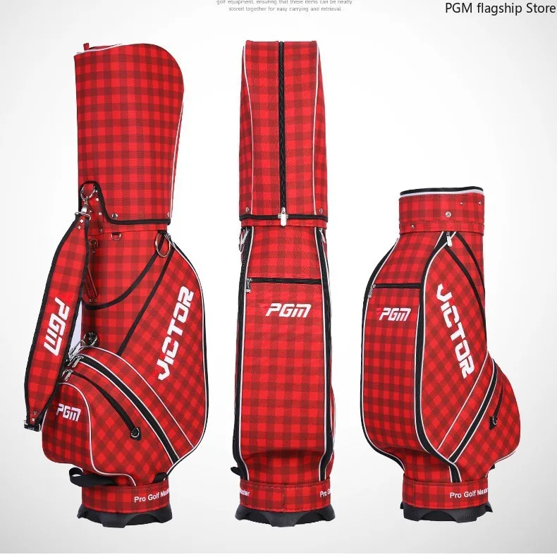 Pgm Golftas Brits Plaid Heren/Dames Nylon Golftas Standaard Tas Qb006