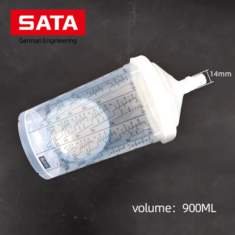 

Original SATA Disposable Pot 900 ml Water-based Disposable Gun Tank Disposable Gun Pot Plastic Paint