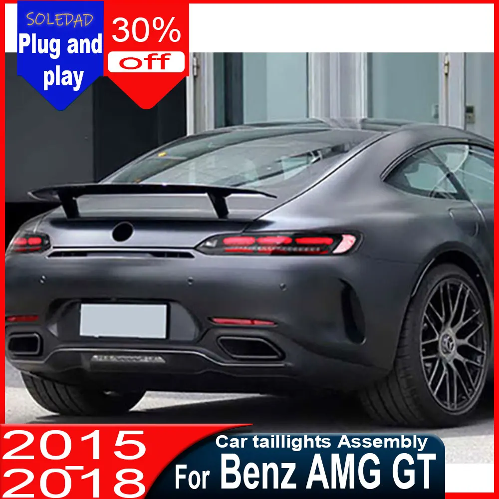 

For Mercedes-Benz AMG-GT 2015-2018 new style full led Tail Lamp Dynamic Turn Signal Light Tail Lamp Assembly Car Tail Lights