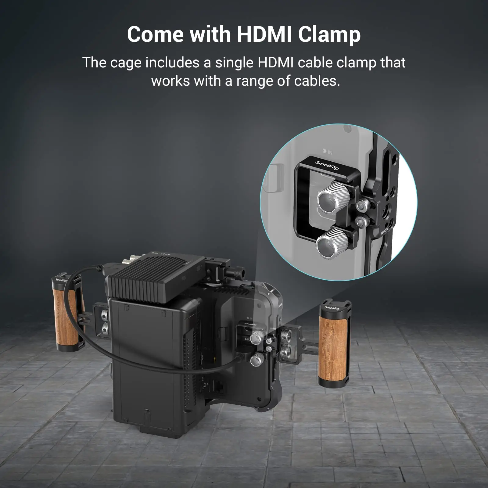 SmallRig Cage per Atomos Shinobi 7 Monitor Camera Cage lega di alluminio DSLR On-Camera Monitor Rig Kit 3456