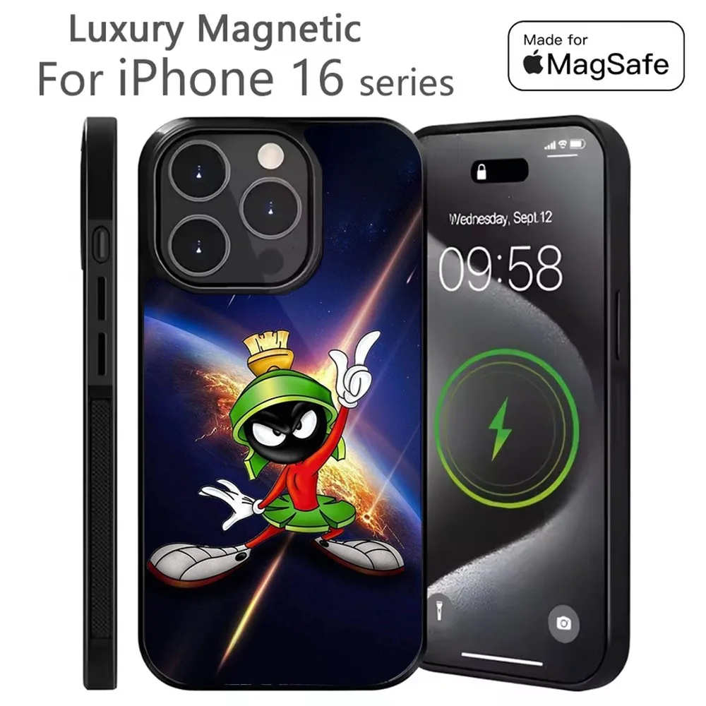

M-Marvin The Martian Phone Case For iPhone 16,15,14,13,12,11,Plus,Pro,Max Mini Magsafe Magnetic Wireless Charging